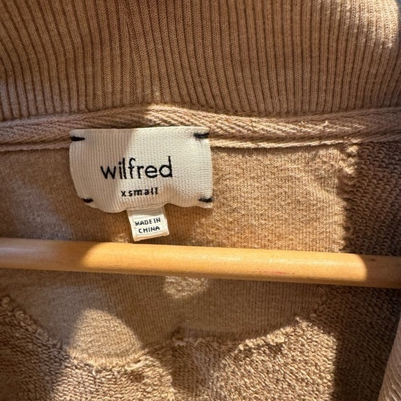WILFRED ARITZIA tan cocoon sweatshirt - XS - Picture 4 of 5